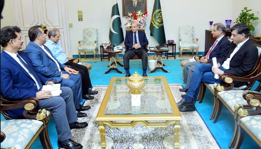 وزیراعظم سے معروف کاروباری شخصیات کے وفد کی ملاقات