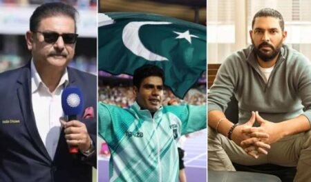 گولڈ میڈل جیتنے پر ارشد ندیم کیلئے بھارت سے بھی تہنیتی پیغامات