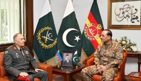 فیلڈ مارشل سید عاصم منیر سے آذربائیجان کے چیف آف جنرل سٹاف کی ملاقات